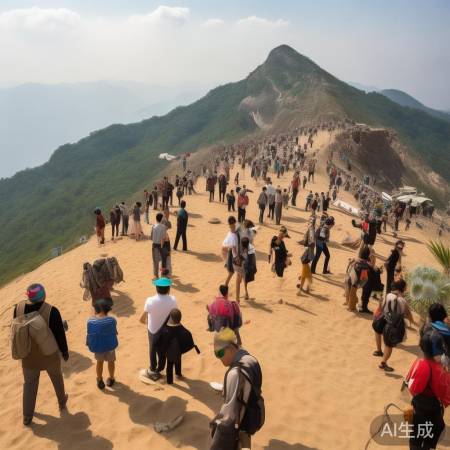 热闹鸣沙山,体验人生险