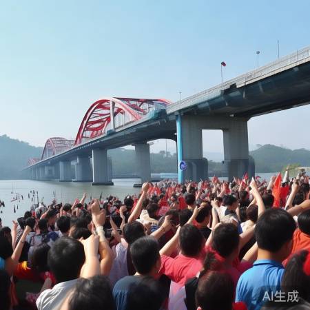 感受新桥激动氛围